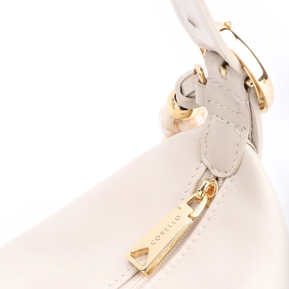 Bolsa De Ombro Couro Off White - imagem 6