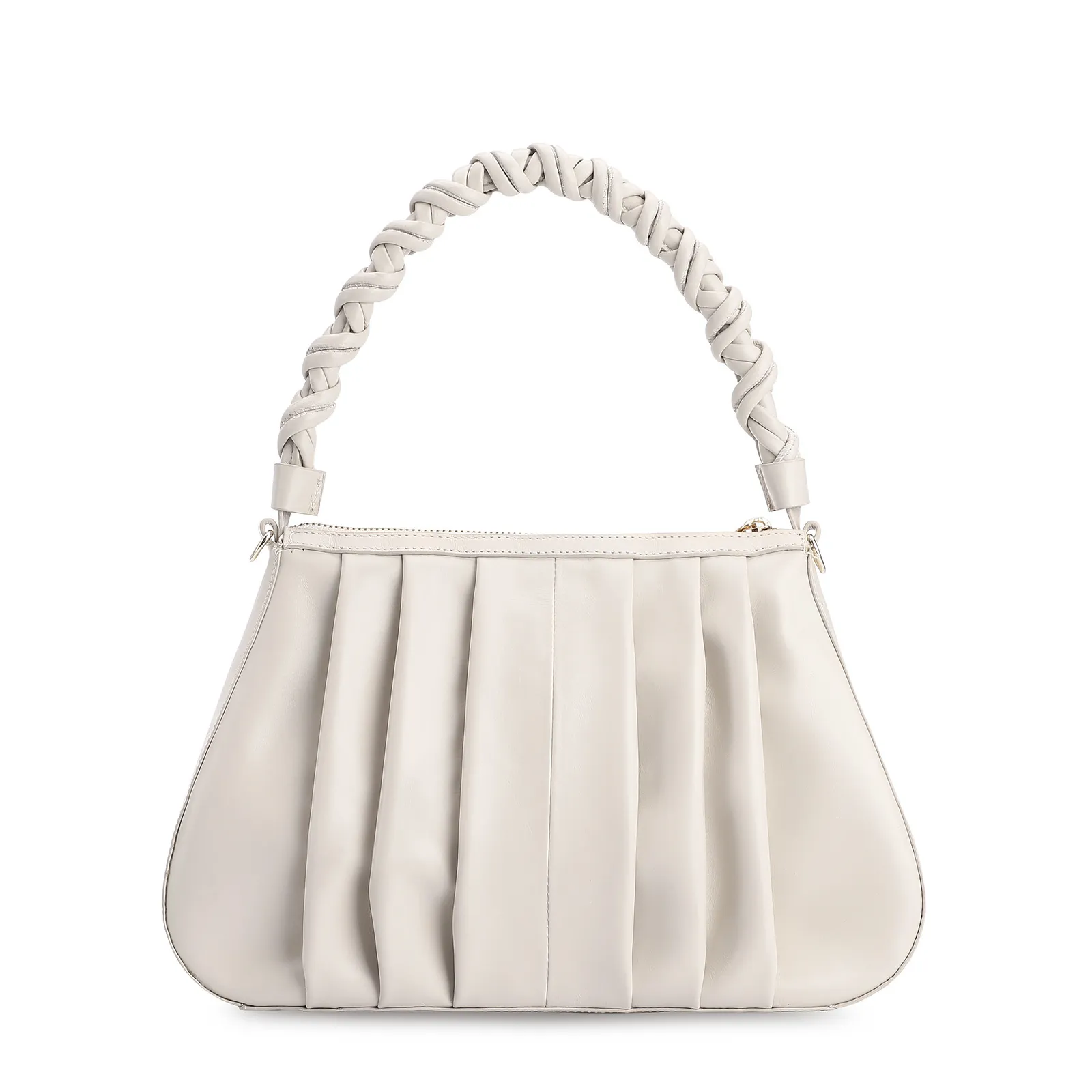 Bolsa De Ombro Couro Off White