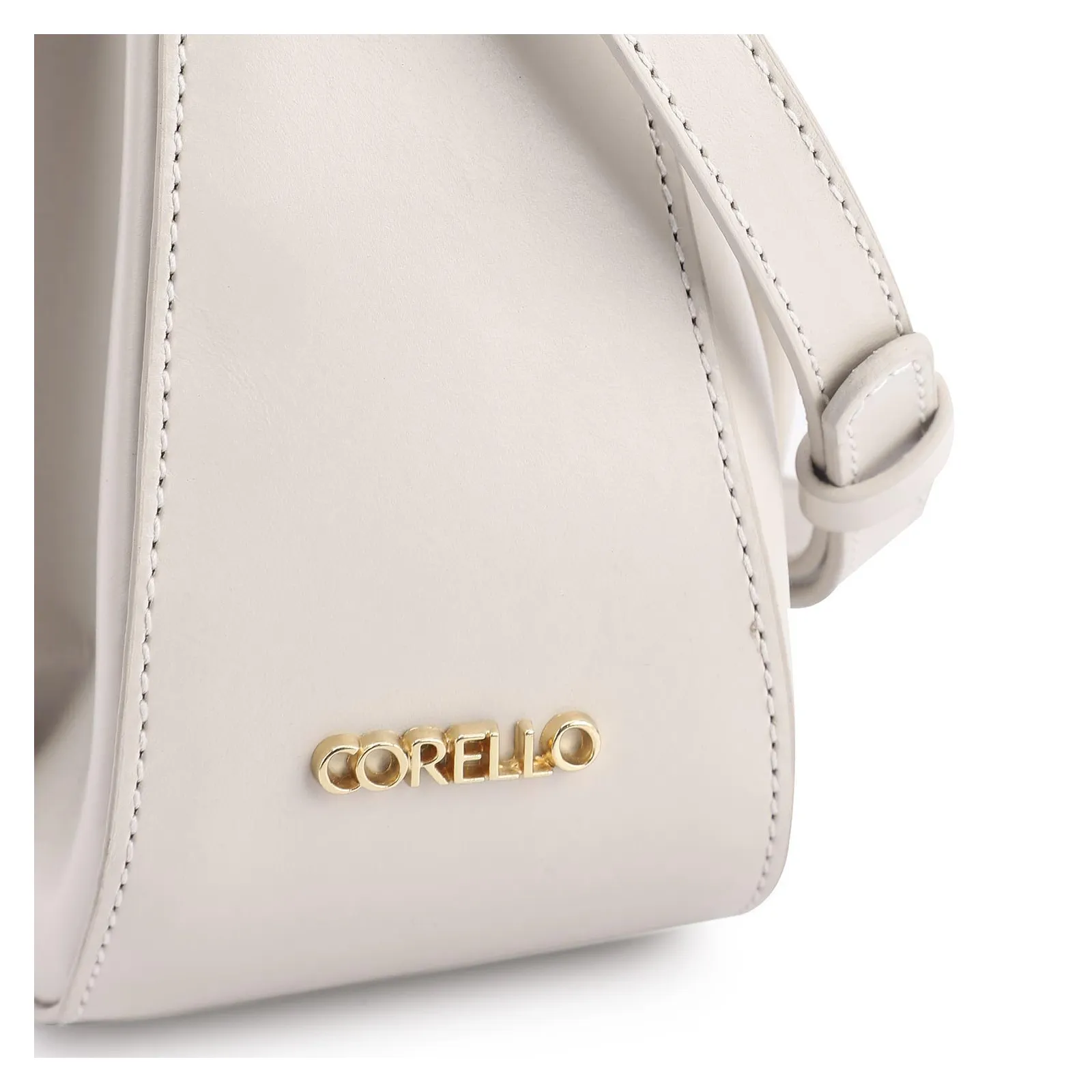 Bolsa De Ombro Couro Off White