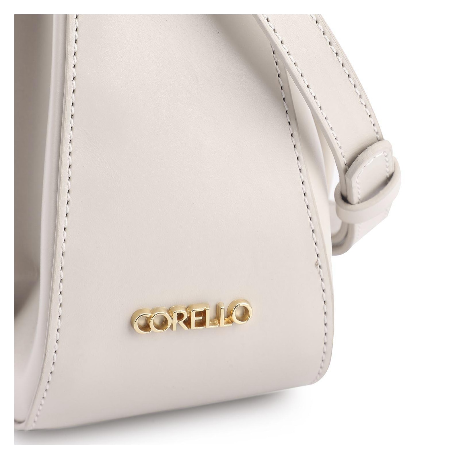 Bolsa De Ombro Couro Off White