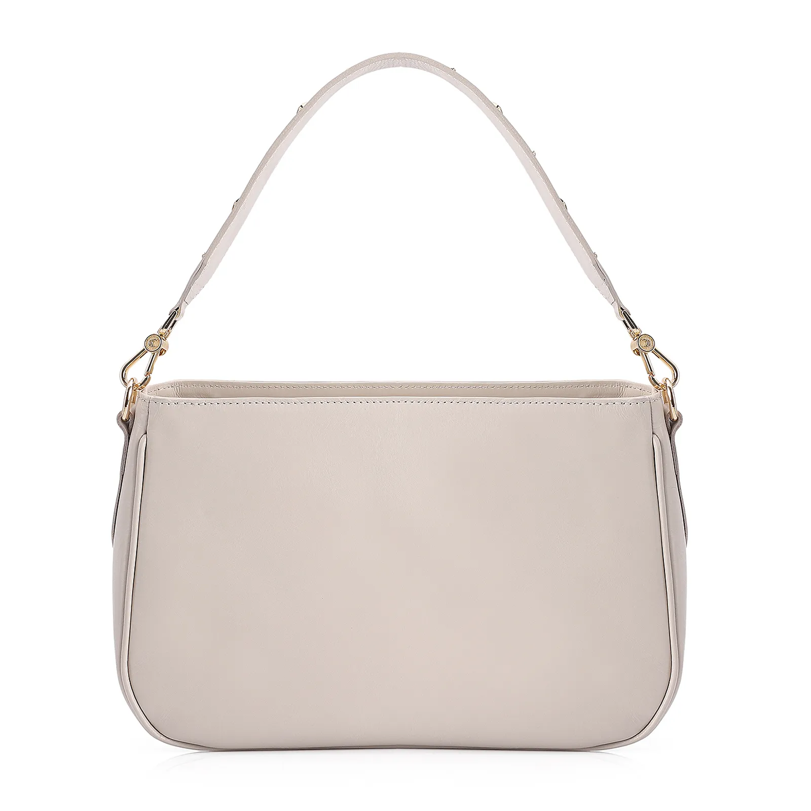 Bolsa De Ombro Couro Off White
