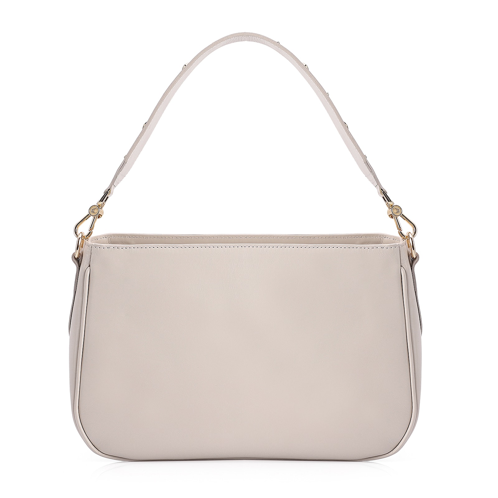 Bolsa De Ombro Couro Off White