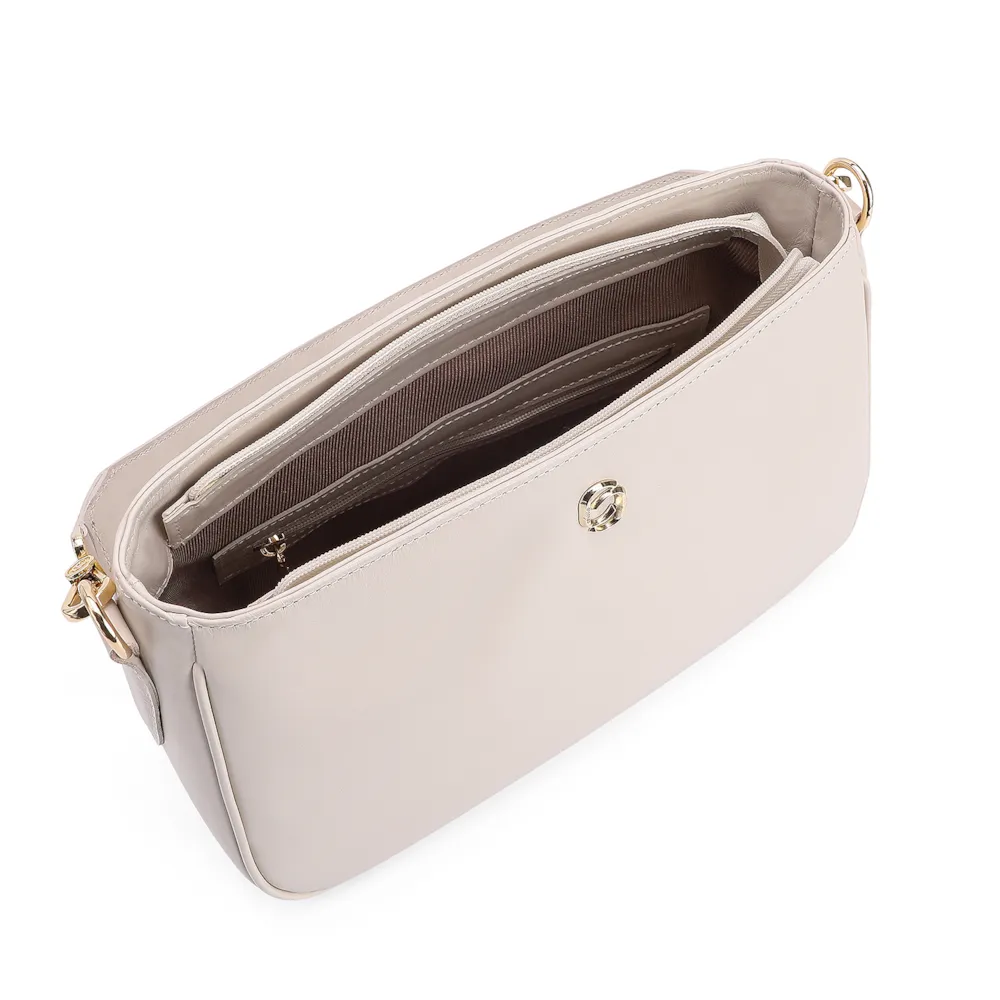 Bolsa De Ombro Couro Off White - imagem 4