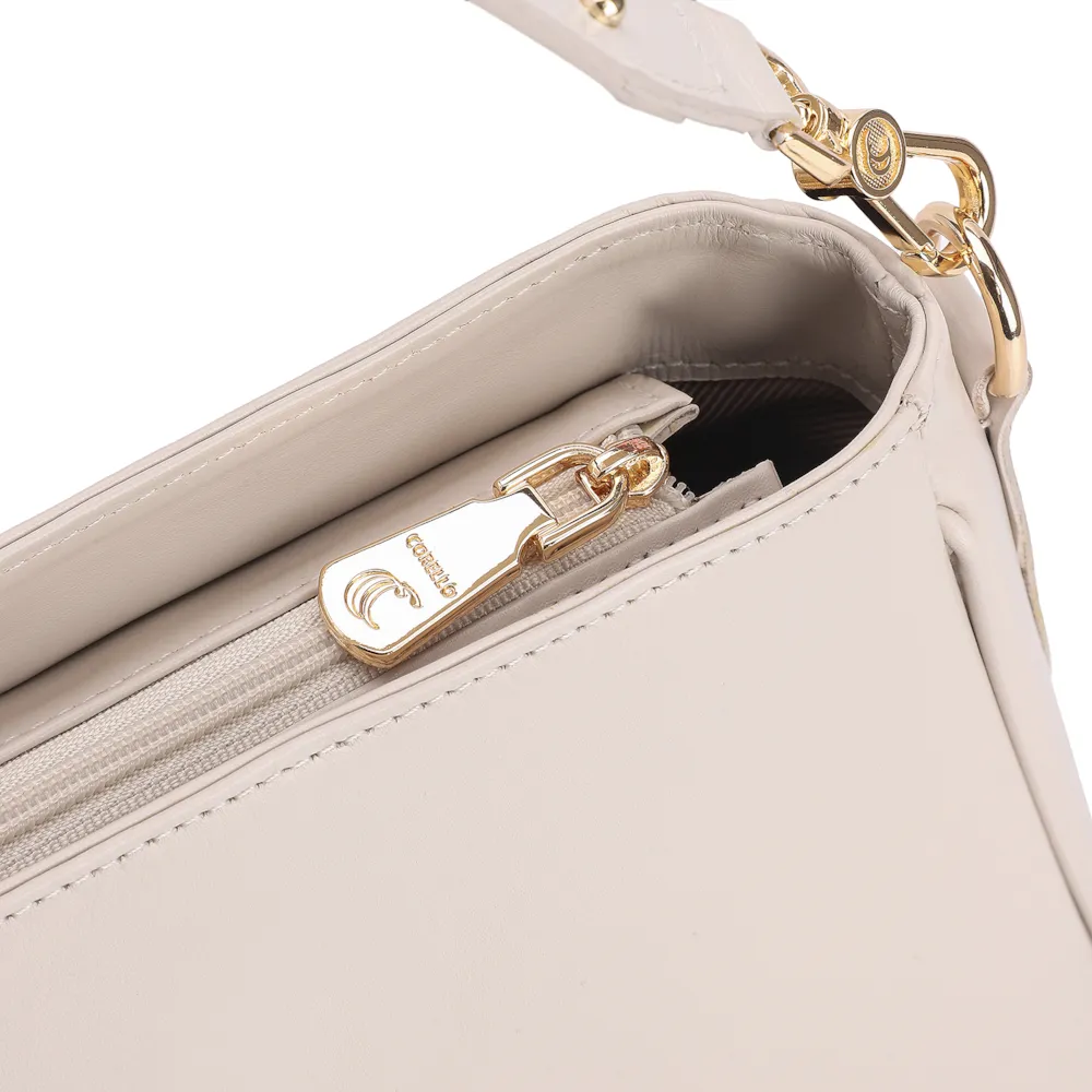 Bolsa De Ombro Couro Off White - imagem 5