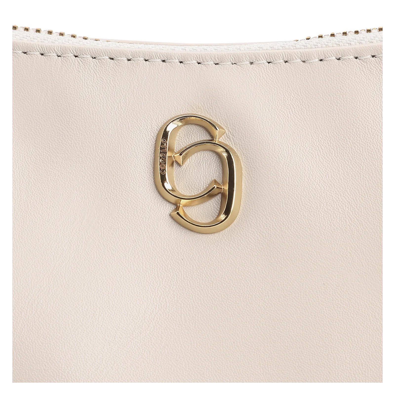 Bolsa De Ombro Couro Off White
