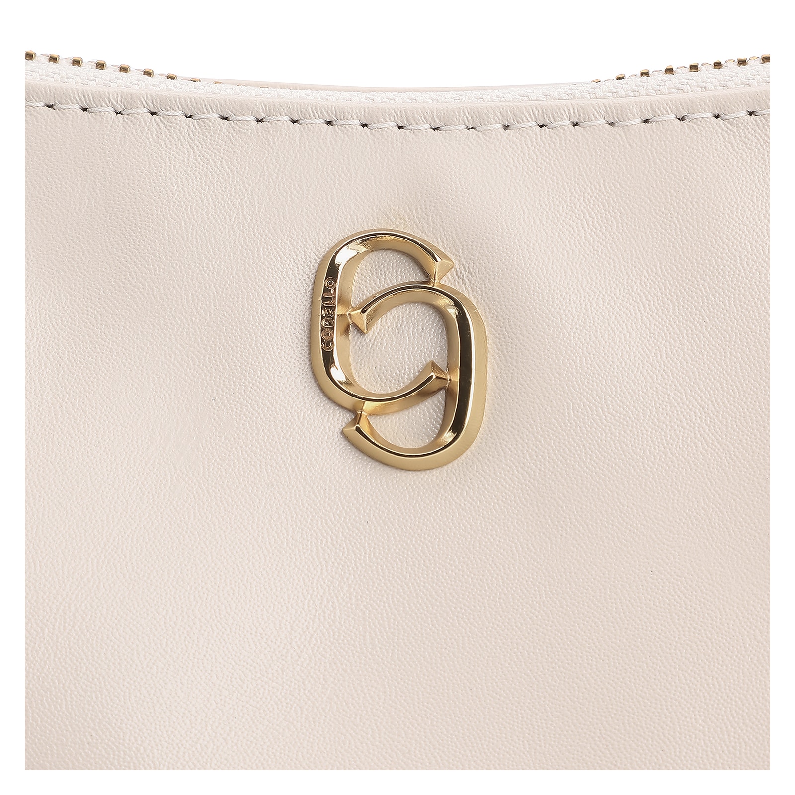 Bolsa De Ombro Couro Off White