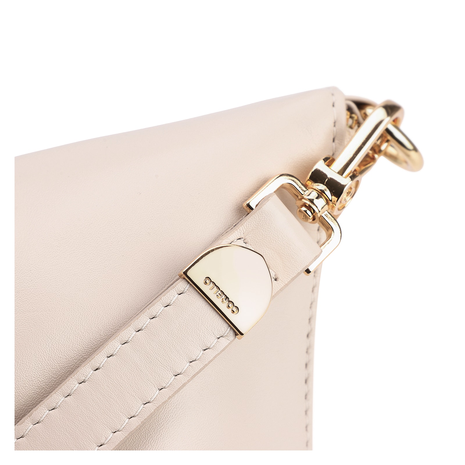 Bolsa De Ombro Couro Off White