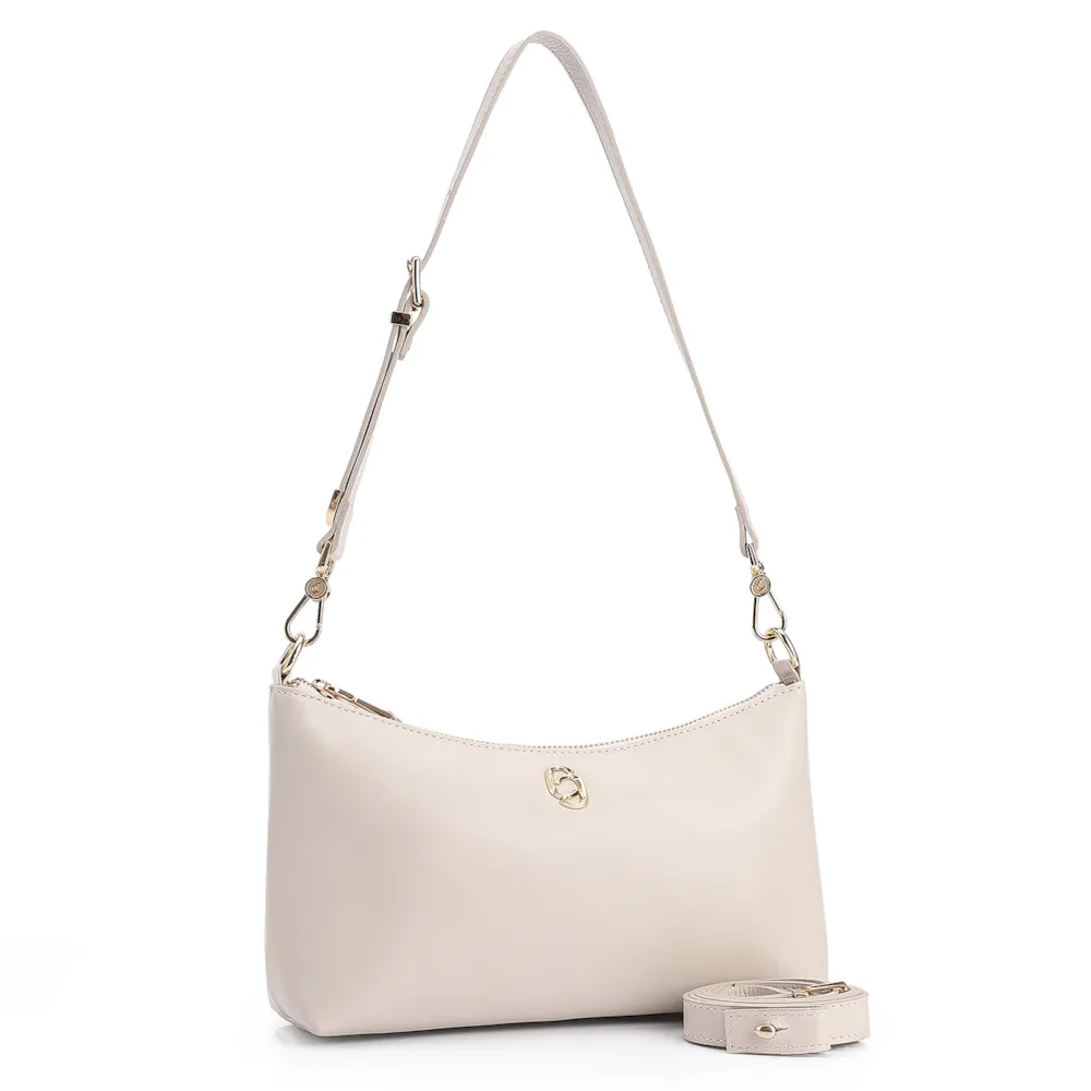 Bolsa De Ombro Couro Off White - imagem 2