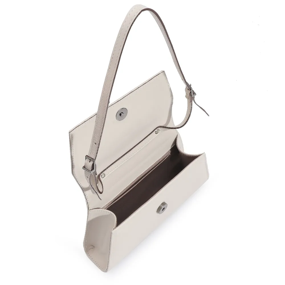 Bolsa De Ombro Couro Off White - imagem 4