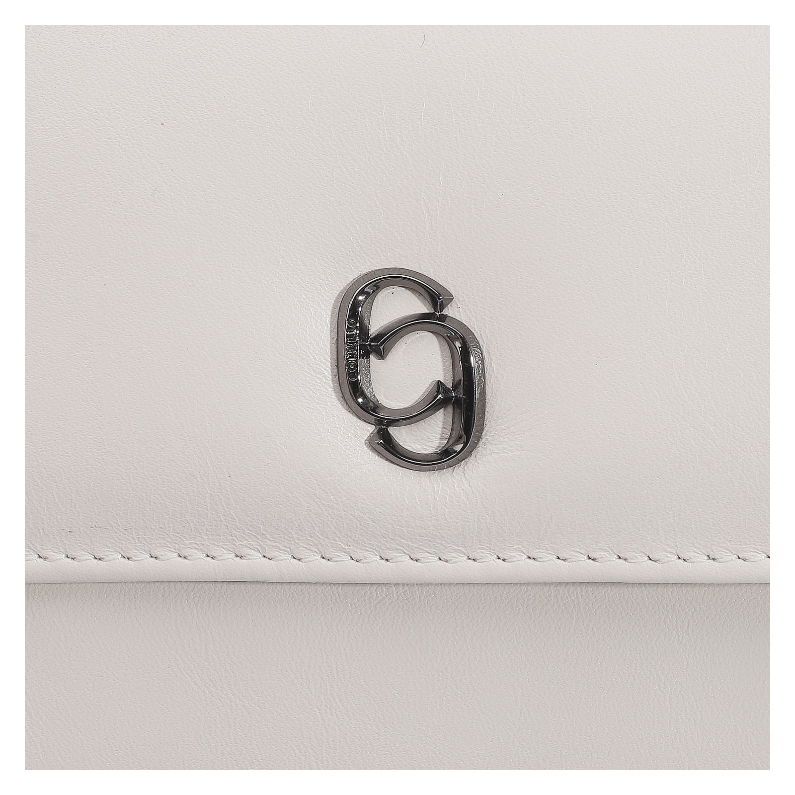 Bolsa De Ombro Couro Off White
