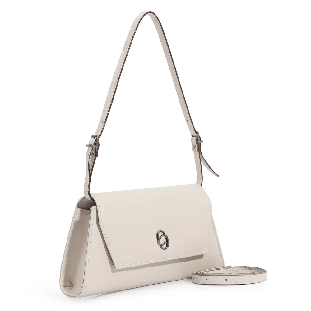 Bolsa De Ombro Couro Off White - imagem 2