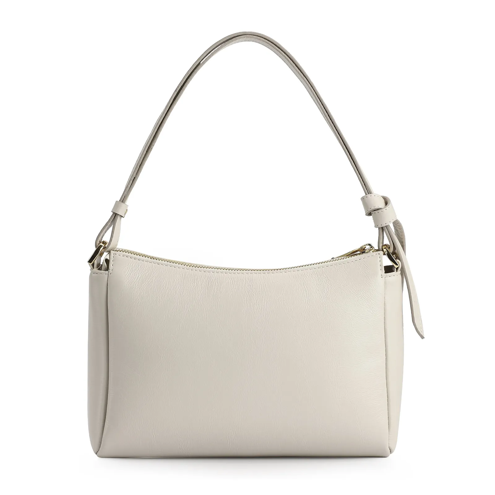 Bolsa De Ombro Couro Off White