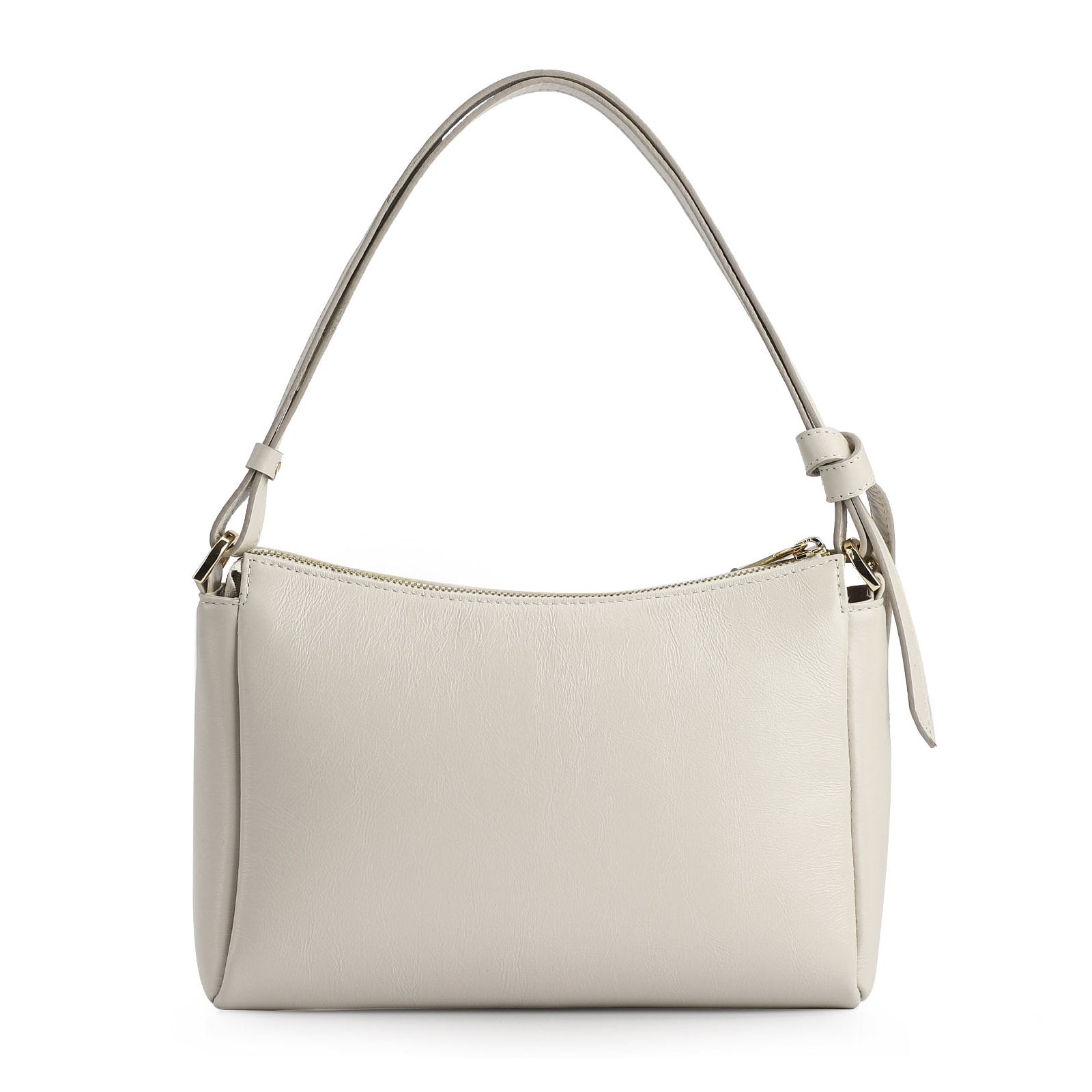 Bolsa De Ombro Couro Off White