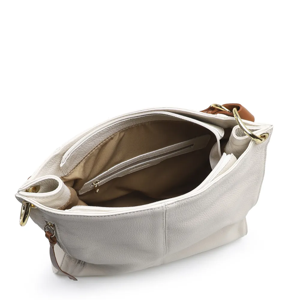 Bolsa De Ombro Couro Off White - imagem 4