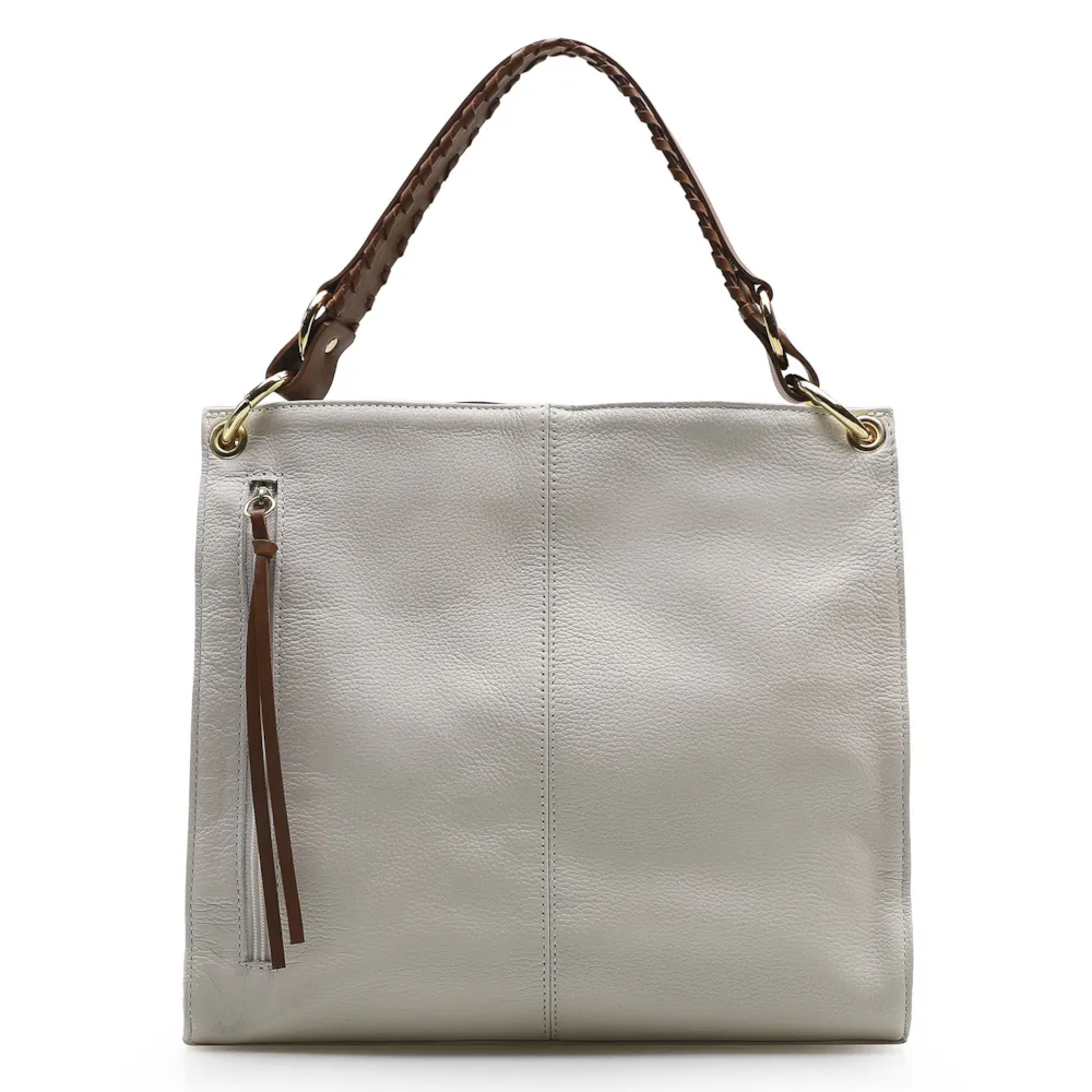 Bolsa De Ombro Couro Off White