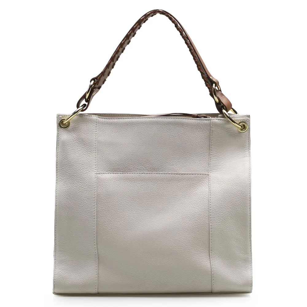 Bolsa De Ombro Couro Off White - imagem 3