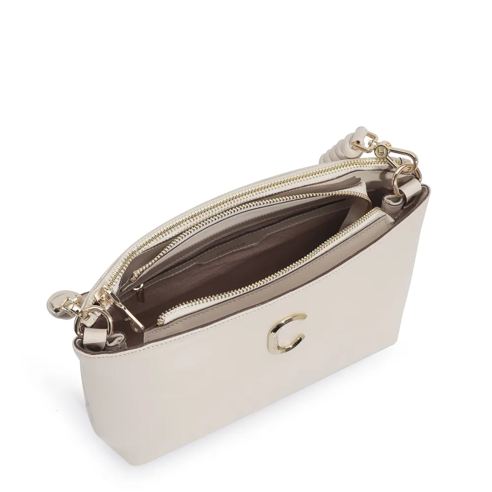 Bolsa De Ombro Couro Off White - imagem 4