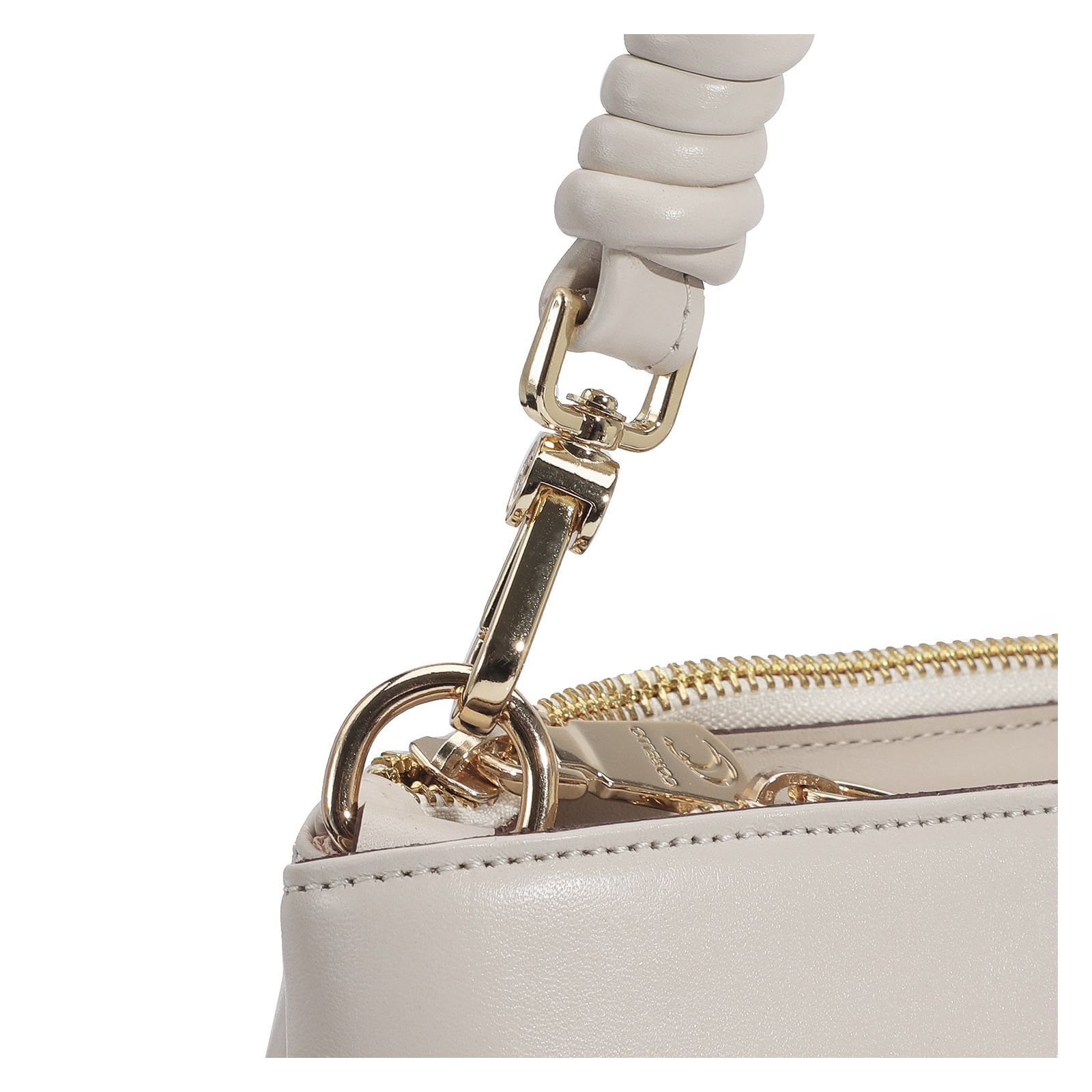 Bolsa De Ombro Couro Off White
