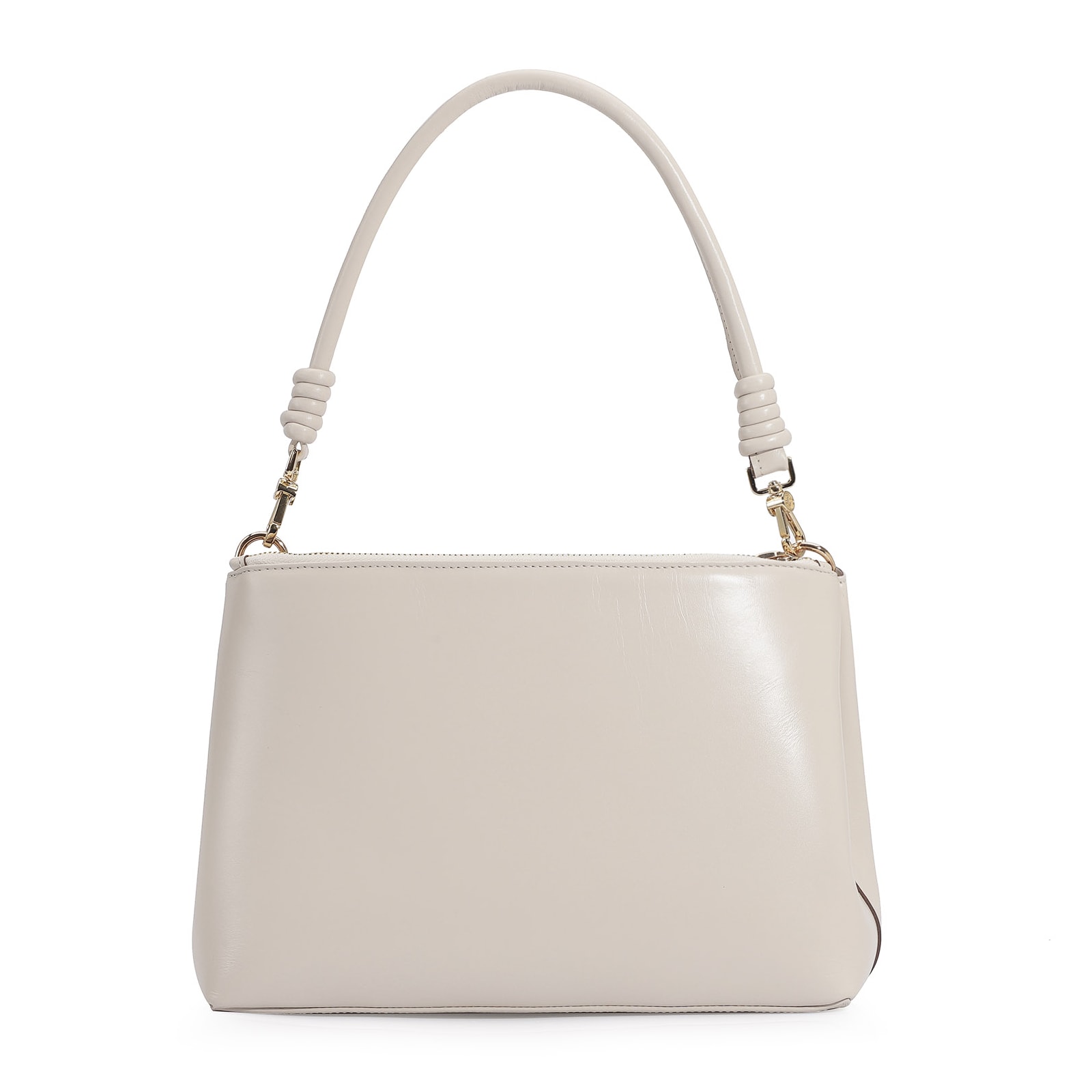 Bolsa De Ombro Couro Off White