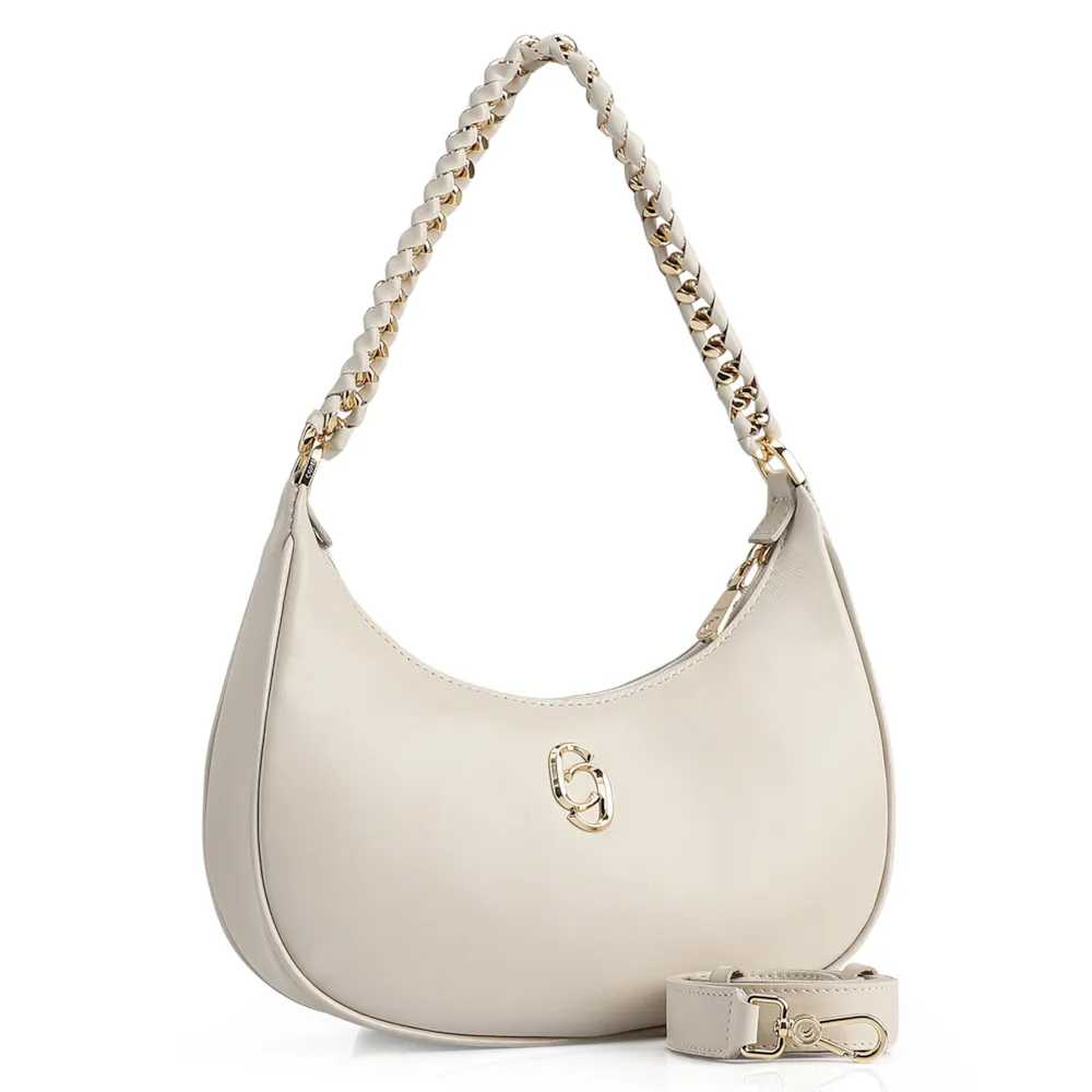 Bolsa De Ombro Couro Off White - imagem 2