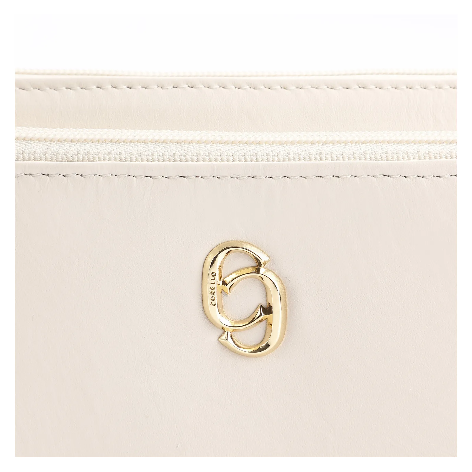 Bolsa De Ombro Couro Off White