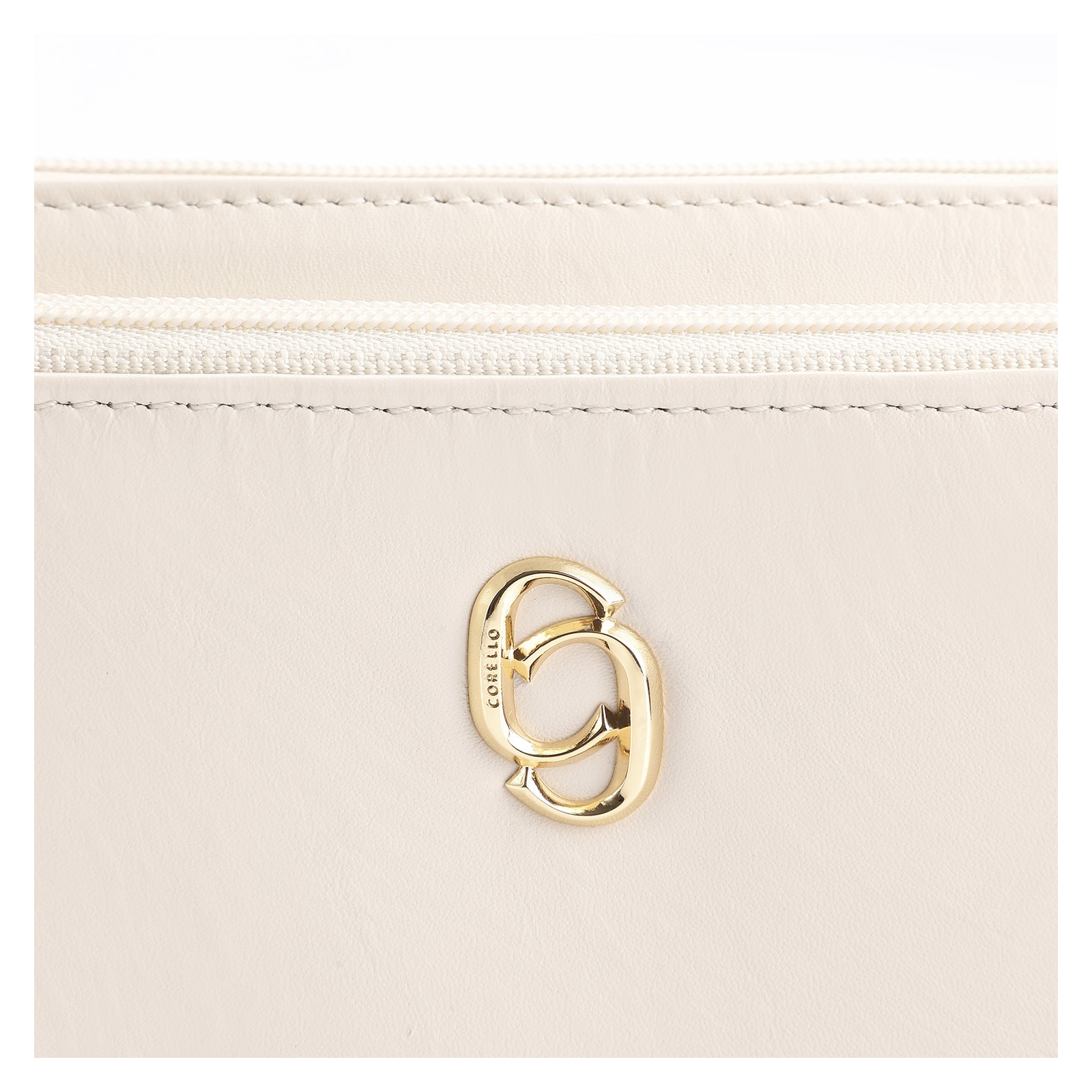 Bolsa De Ombro Couro Off White