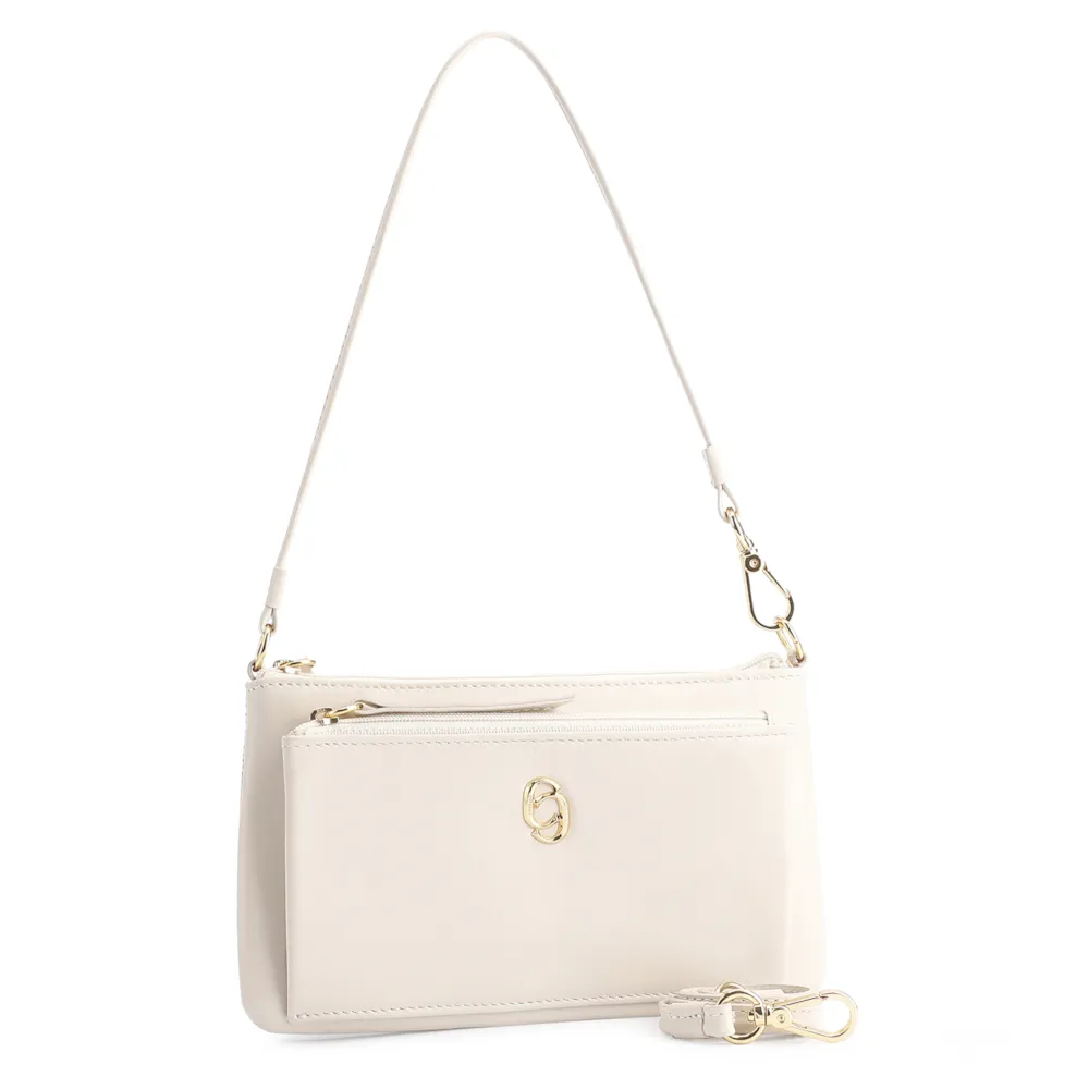 Bolsa De Ombro Couro Off White - imagem 2