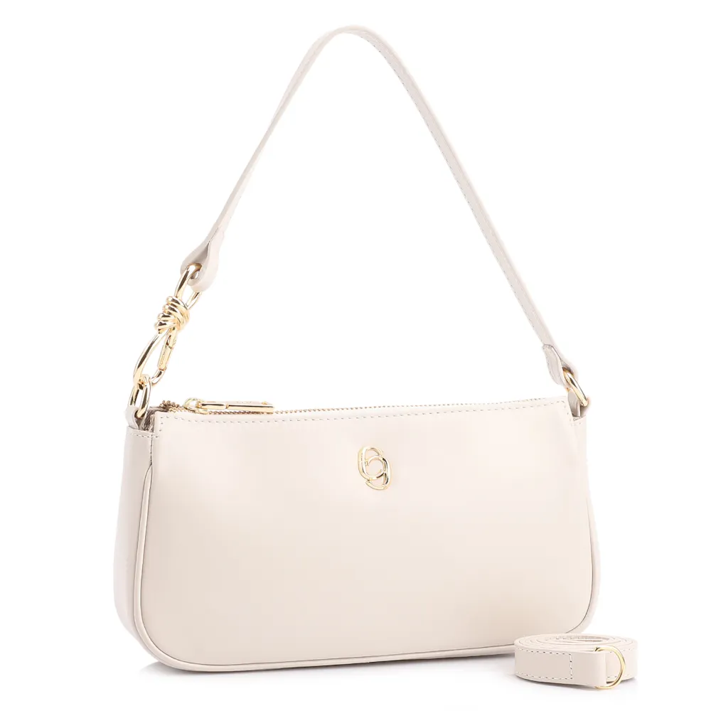 Bolsa De Ombro Couro Off White - imagem 2