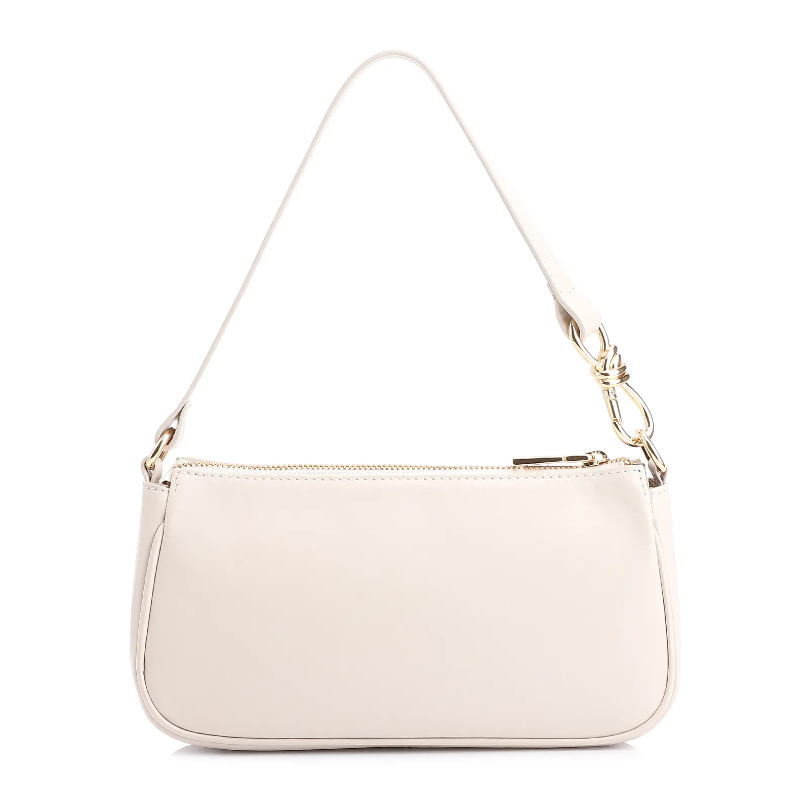 Bolsa De Ombro Couro Off White
