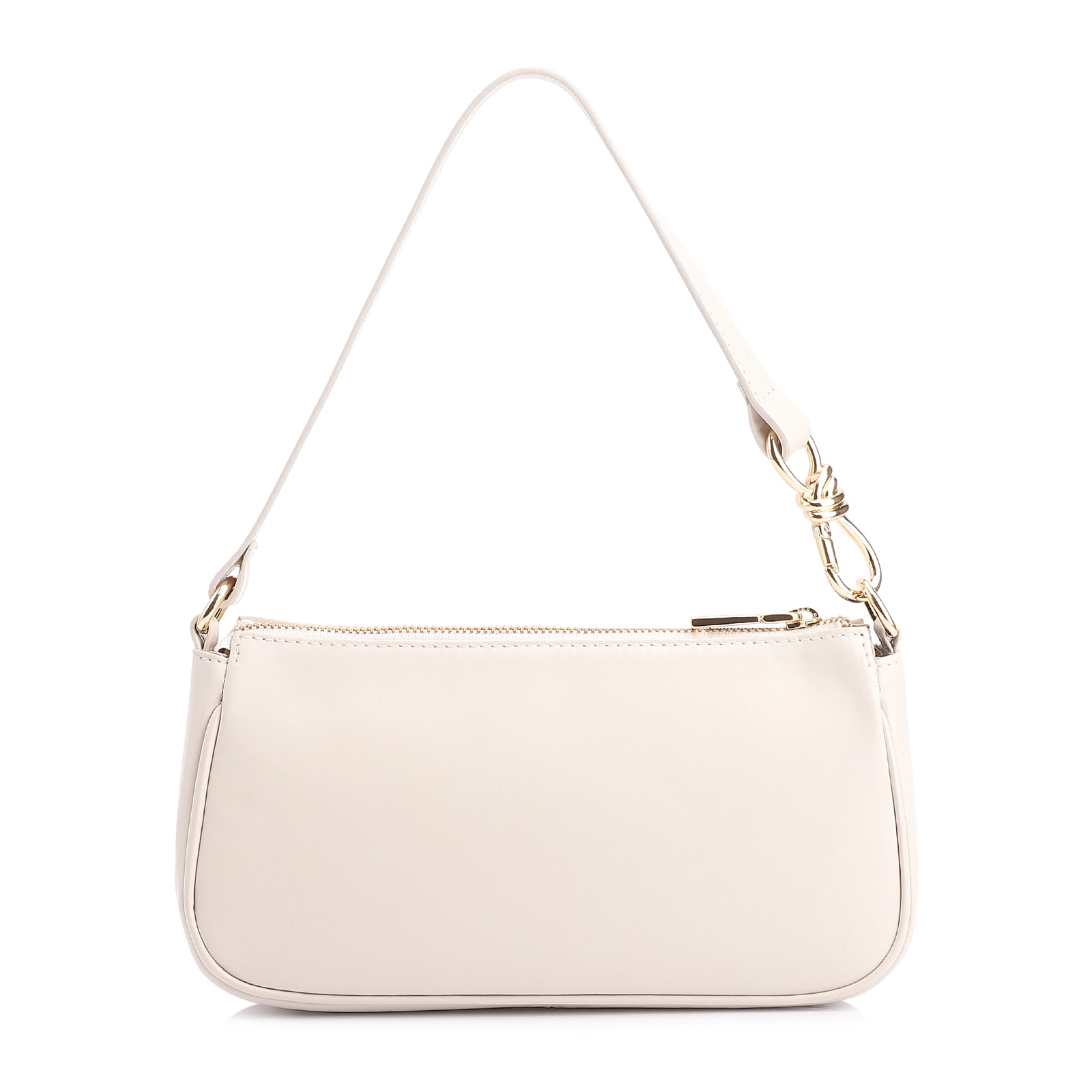 Bolsa De Ombro Couro Off White