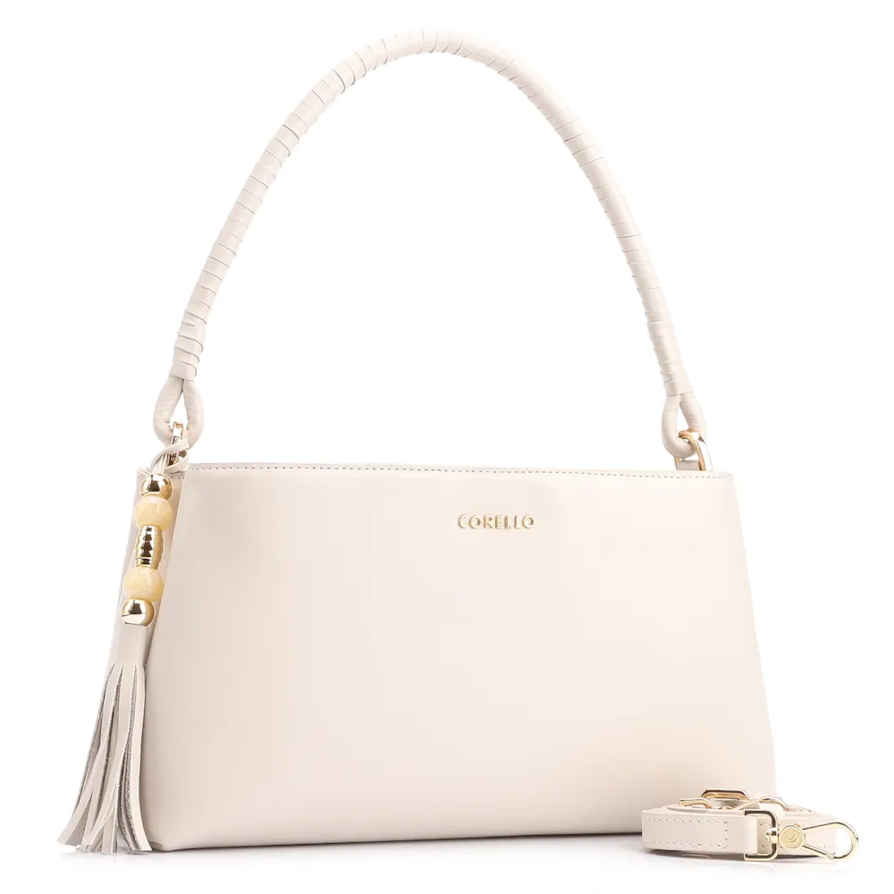 Bolsa De Ombro Couro Off White - imagem 2