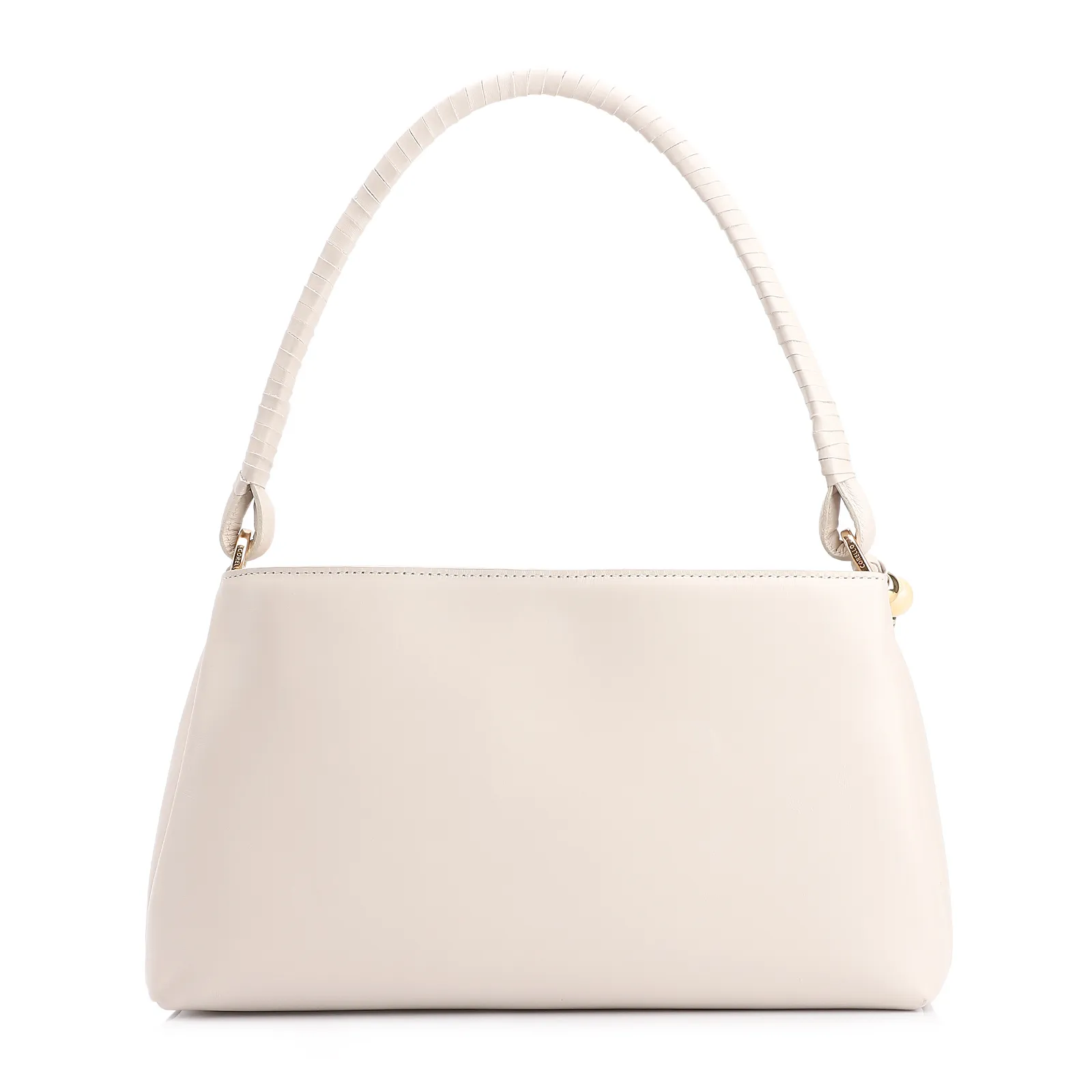 Bolsa De Ombro Couro Off White