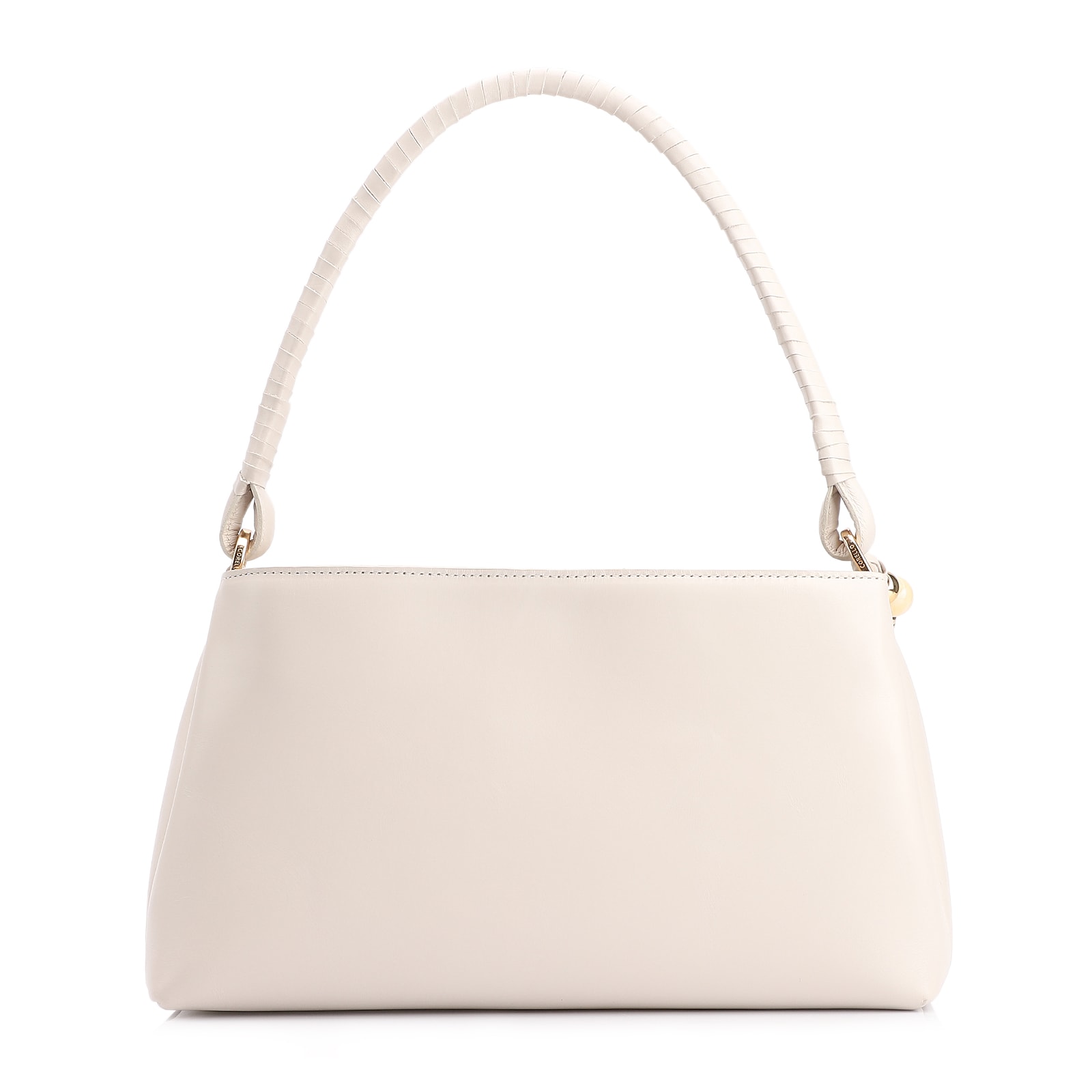 Bolsa De Ombro Couro Off White