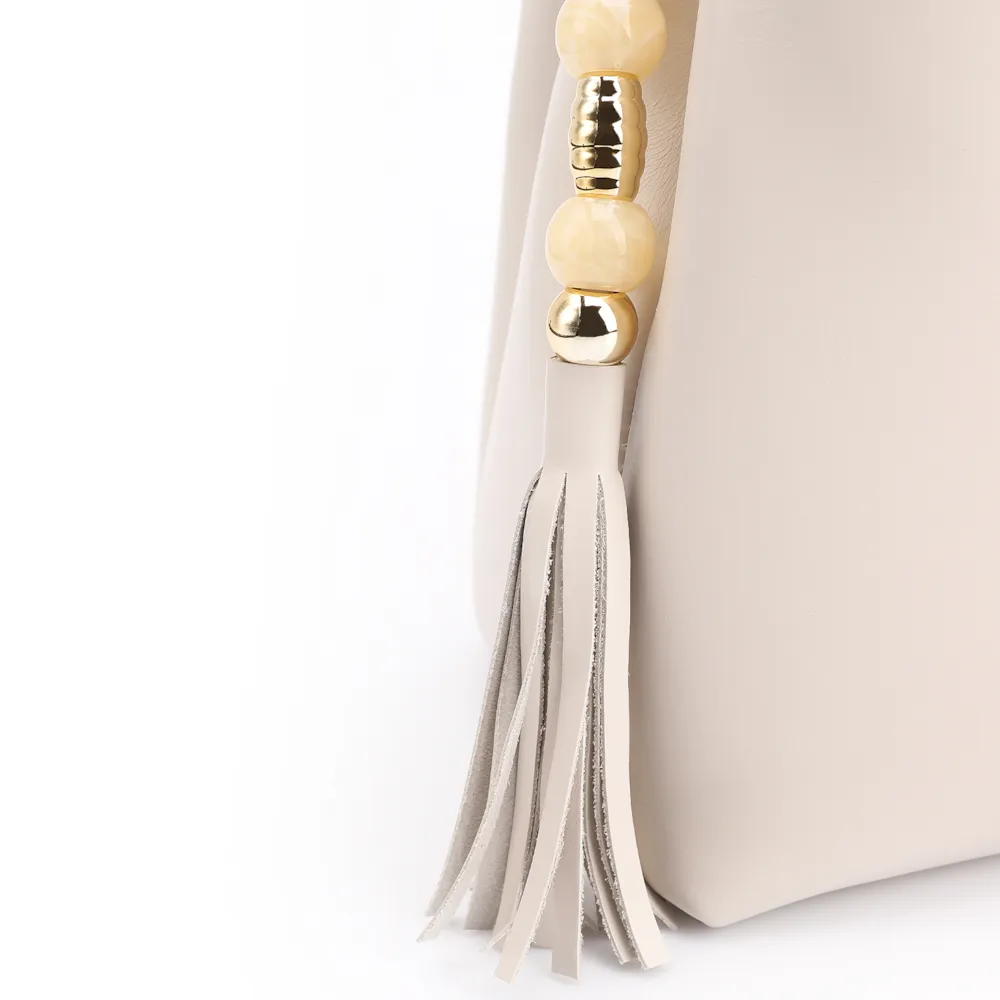 Bolsa De Ombro Couro Off White - imagem 7