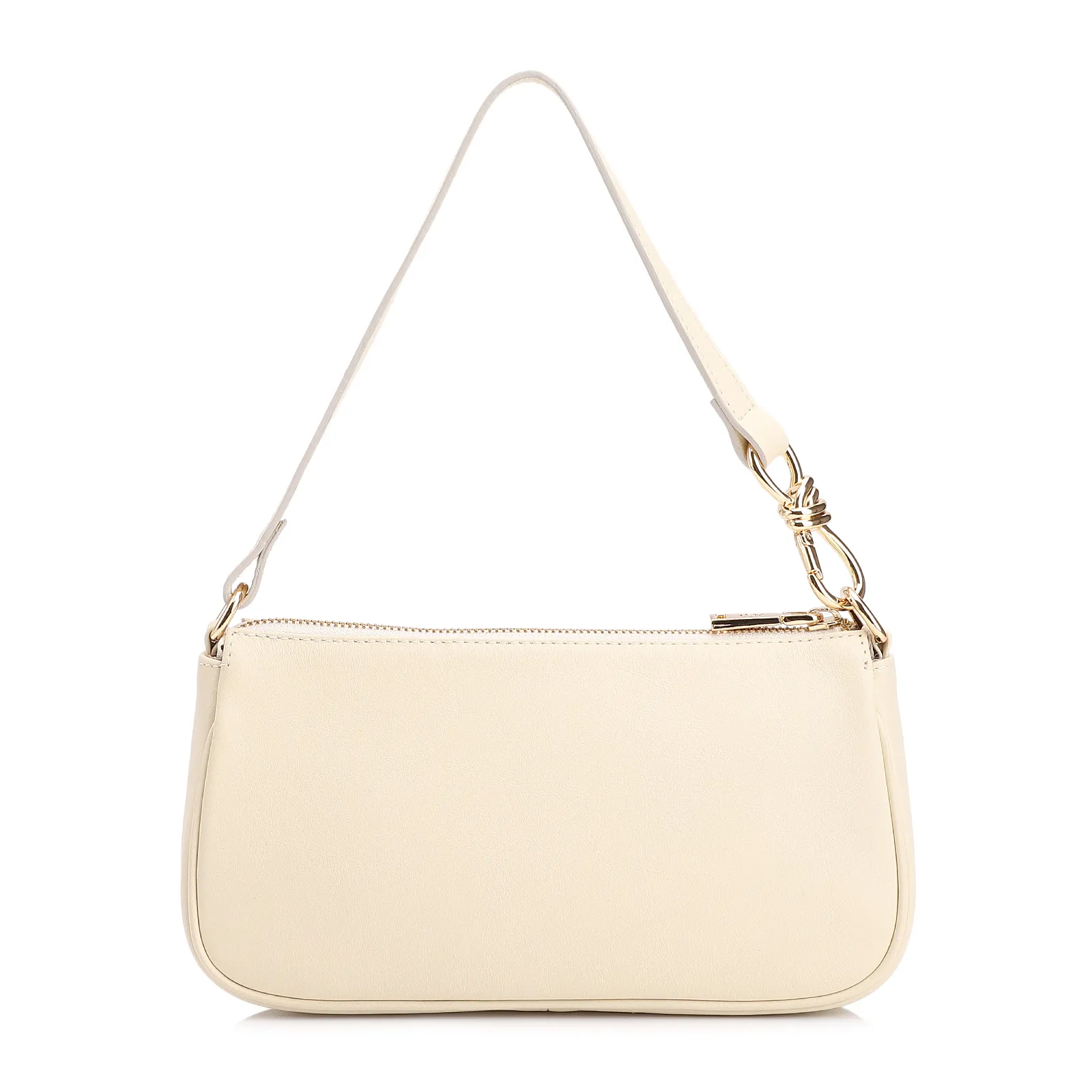 Bolsa De Ombro Couro Off White
