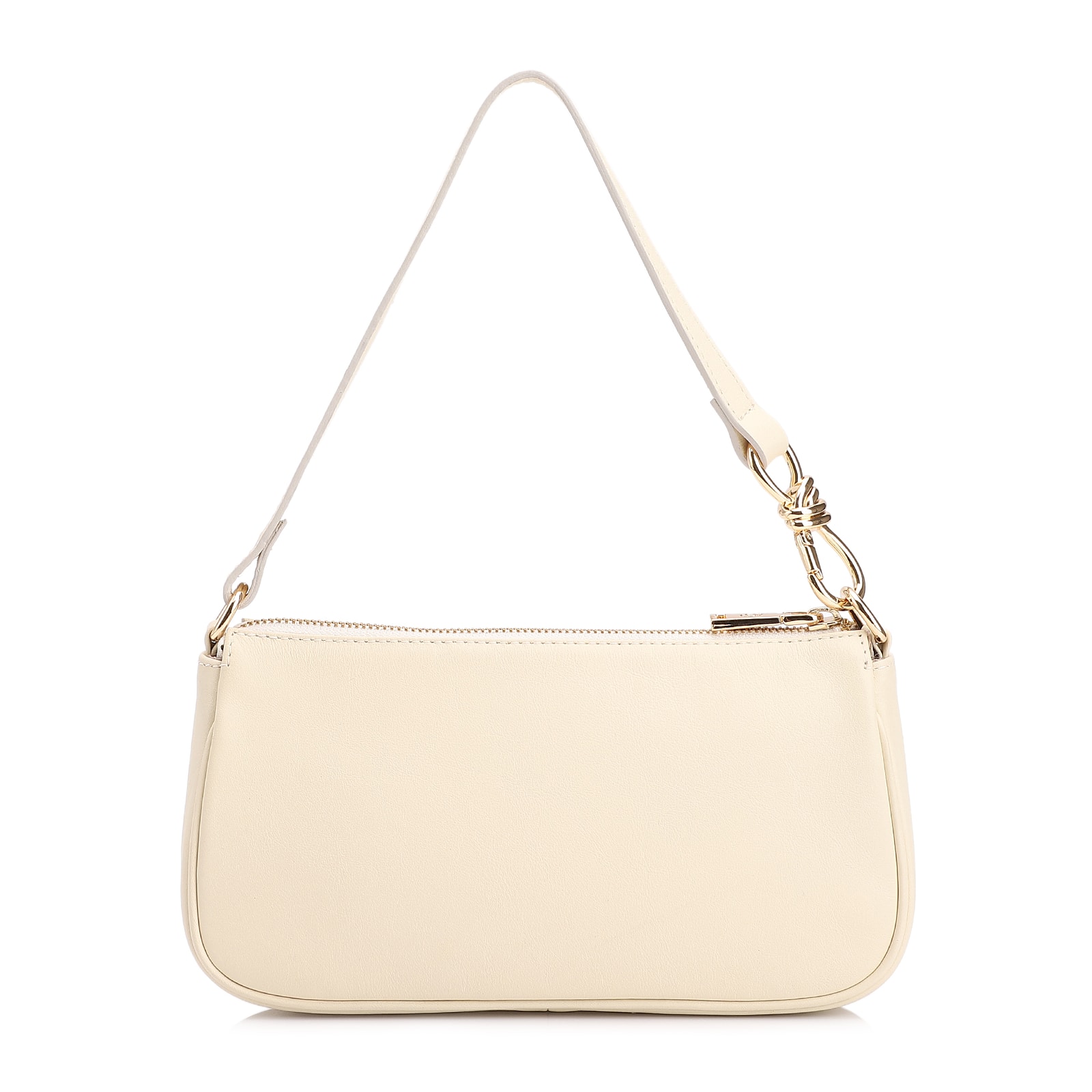 Bolsa De Ombro Couro Off White