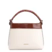 Bolsa De Ombro Couro Off White/Marrom - imagem 3