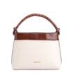 Bolsa De Ombro Couro Off White/Marrom - imagem 3