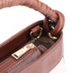 Bolsa De Ombro Couro Off White/Marrom - imagem 5