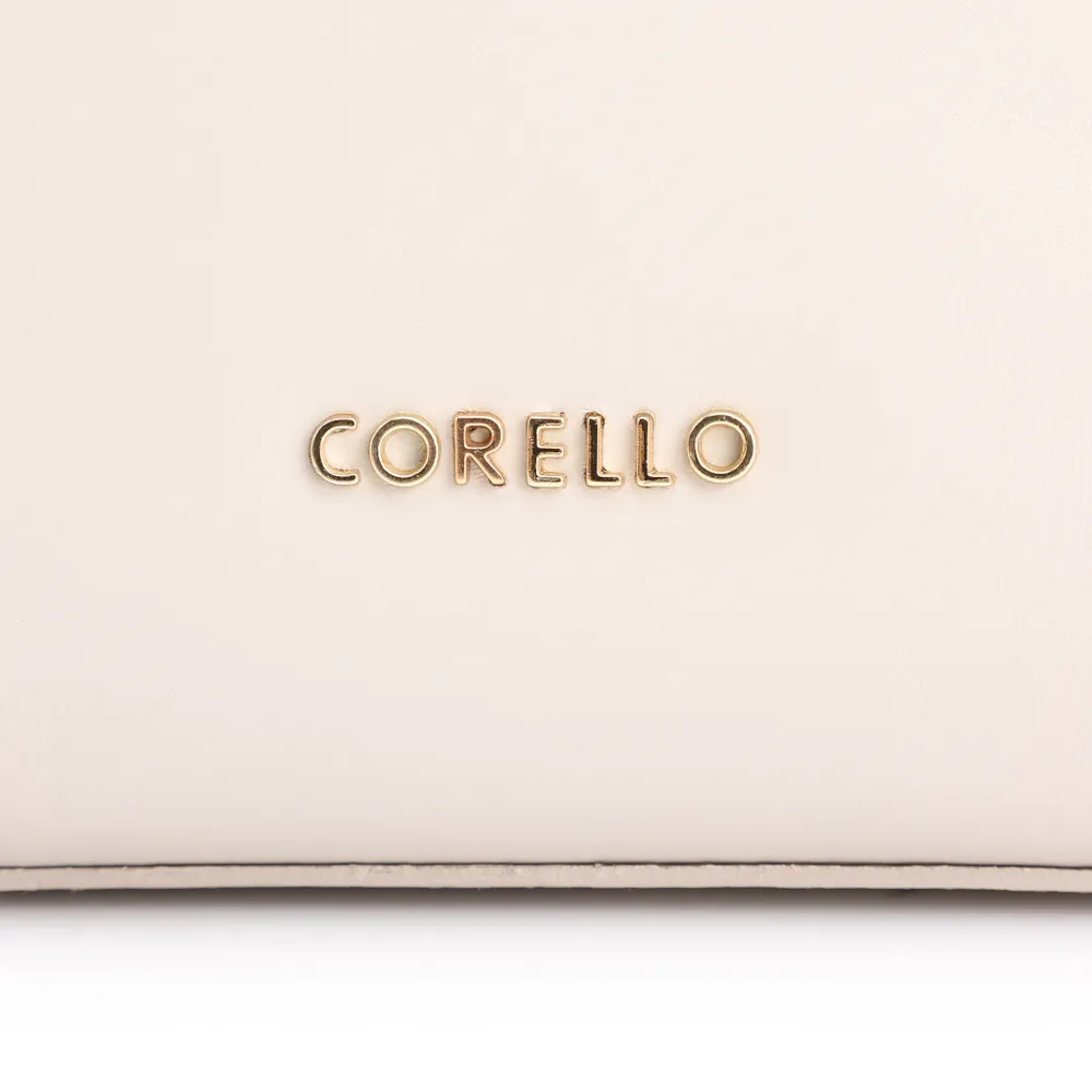 Bolsa De Ombro Couro Off White/Marrom - imagem 6