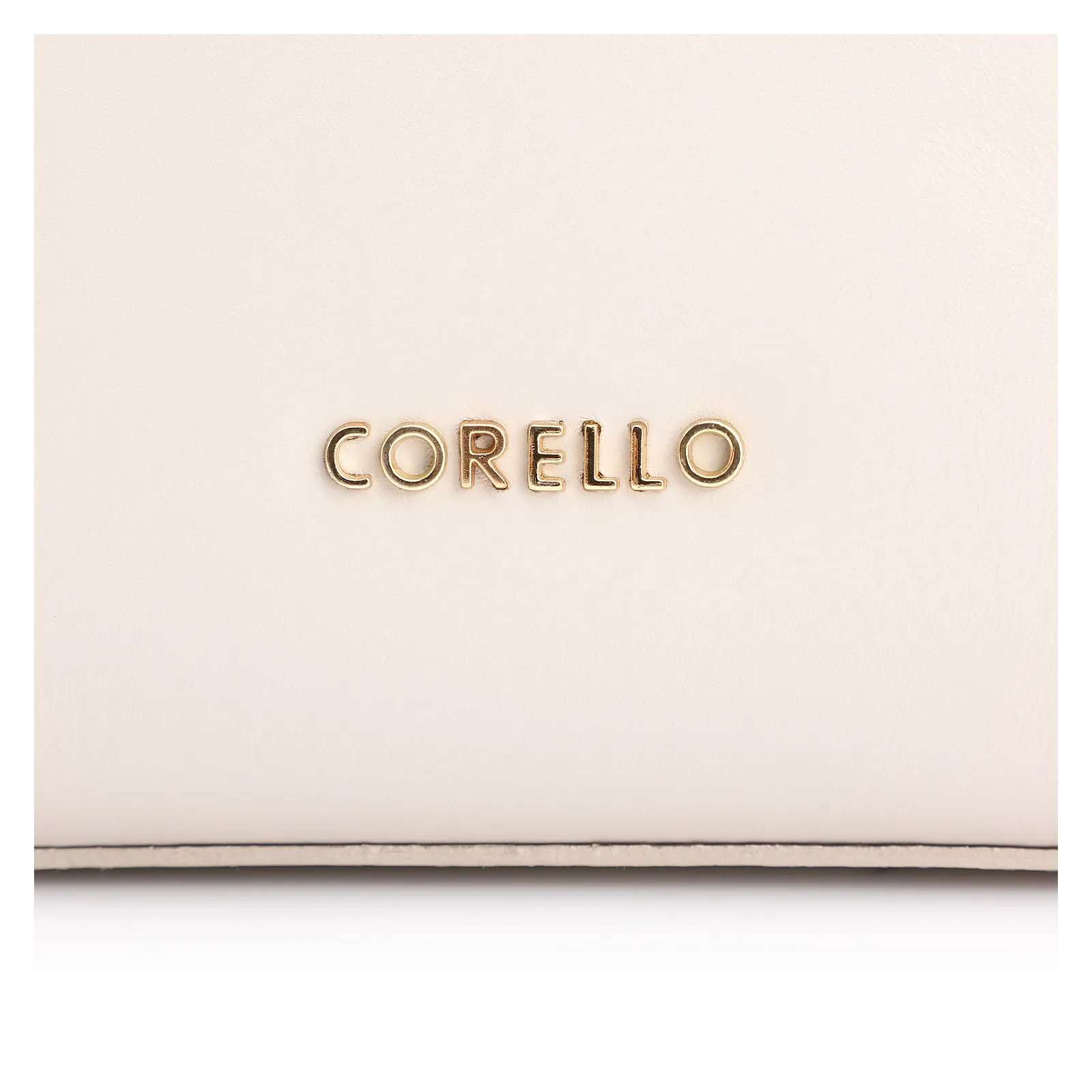 Bolsa De Ombro Couro Off White/Marrom