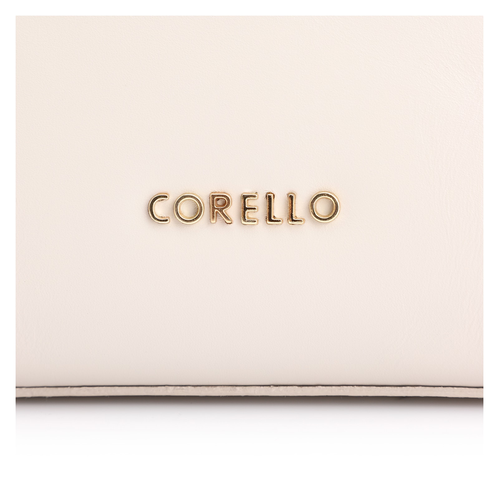 Bolsa De Ombro Couro Off White/Marrom