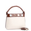 Bolsa De Ombro Couro Off White/Marrom - imagem 2