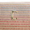 Bolsa De Ombro Couro Off White/Ráfia Colorida - imagem 6