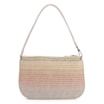 Bolsa De Ombro Couro Off White/Ráfia Colorida - imagem 3