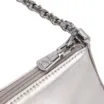 Bolsa De Ombro Couro Prata - imagem 5