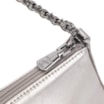 Bolsa De Ombro Couro Prata - imagem 5