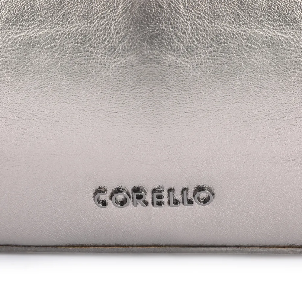 Bolsa De Ombro Couro Prata - imagem 6