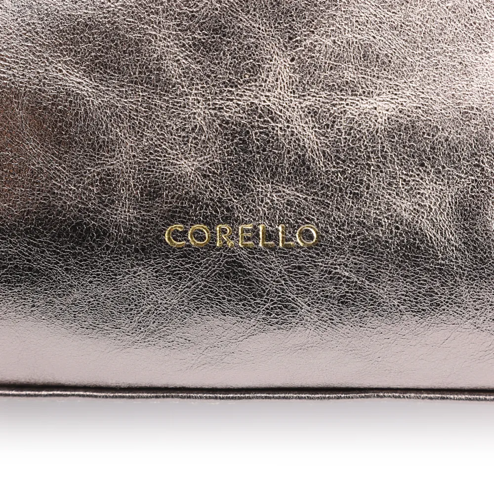Bolsa De Ombro Couro Prata - imagem 6