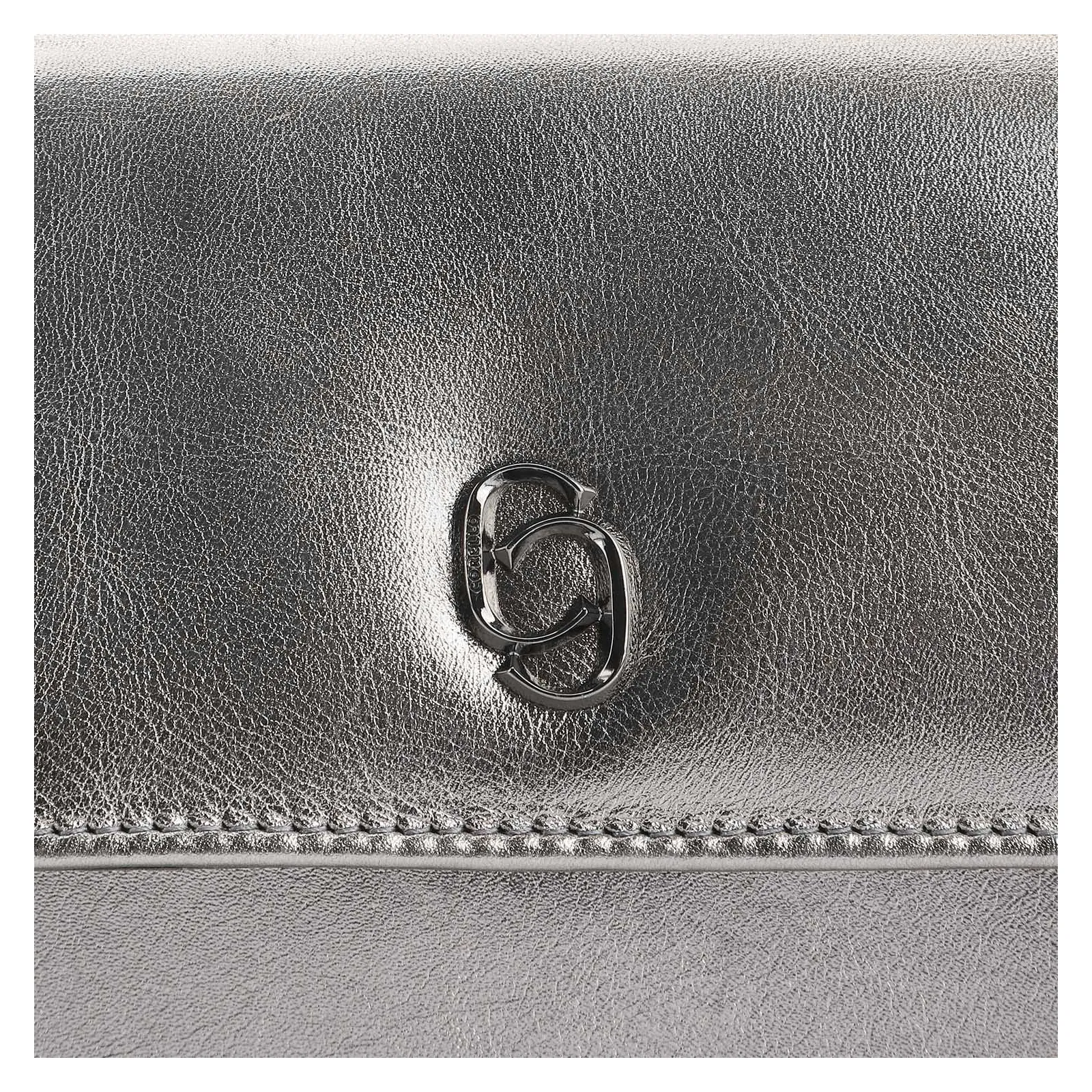 Bolsa De Ombro Couro Prata